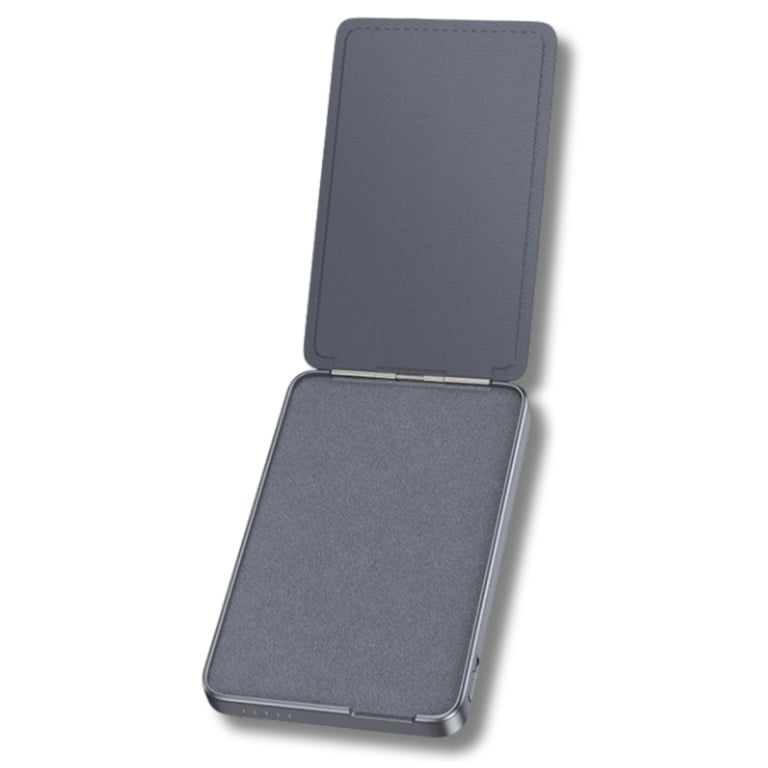 Батарея універсальна HOCO 5000mAh Title PD/20W Magnetic with stand + mini wallet Grey (Q46 / 714988) - фото 6