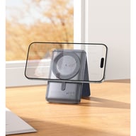 Батарея універсальна HOCO 5000mAh Title PD/20W Magnetic with stand + mini wallet Grey (Q46 / 714988) - фото 8