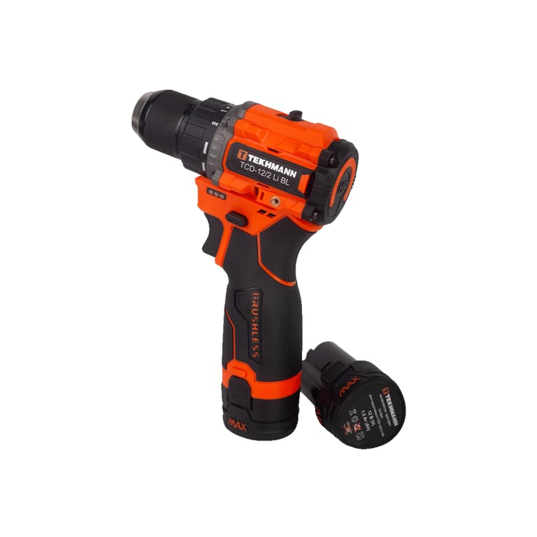 Шуруповерт Tekhmann TCD-12/2 Li BL, 12V, 2x1.5Ah (854606) - фото 5