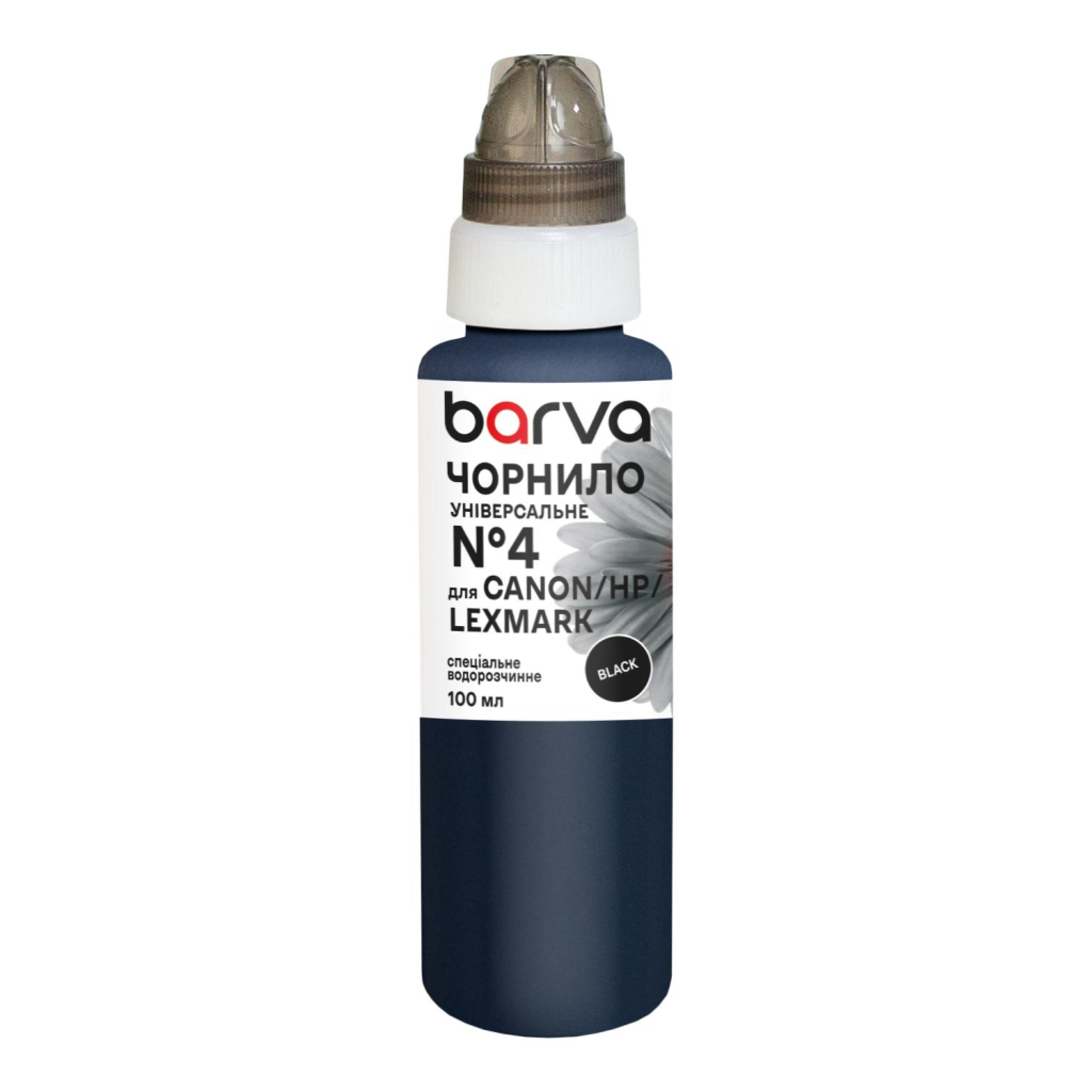 Чорнило Barva Canon/HP/Lexmark 4 100 мл, unsversal, black (CU4-471e) - фото 1 Чорнило Barva Canon/HP/Lexmark 4 100 мл, unsversal, black (CU4-471e) - фото 1