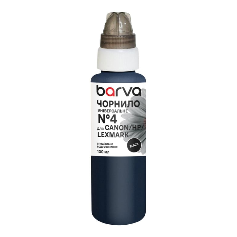 Чорнило Barva Canon/HP/Lexmark 4 100 мл, unsversal, black (CU4-471e)