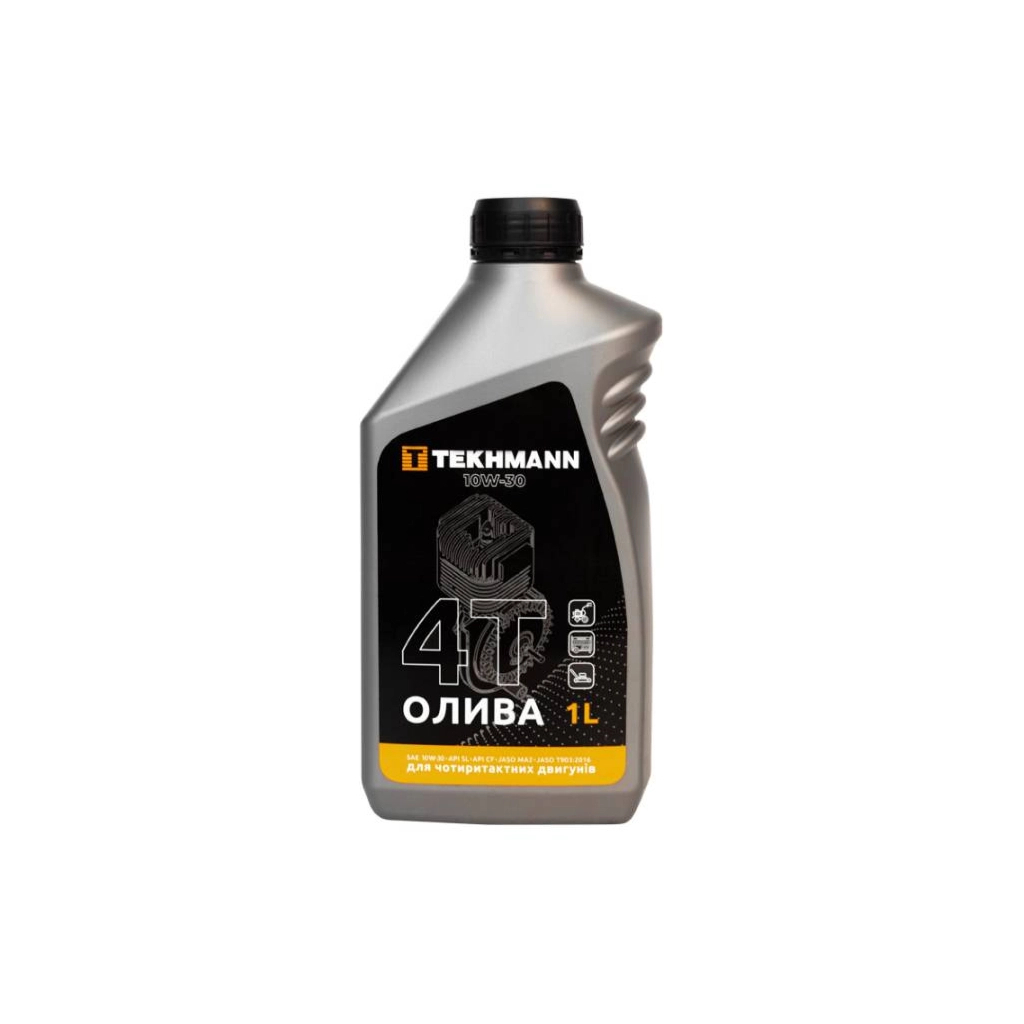 Моторна олива Tekhmann 4Т API SL SAE10W-30, 1л для малих чотирьохтактних двигунів (873414) - фото 1