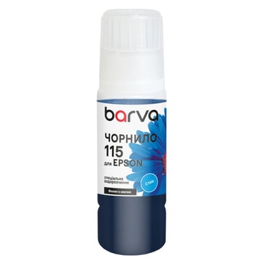 Чорнило Barva Epson 115 70 мл, secial OneKey,cyan (E115-867e) - фото 1