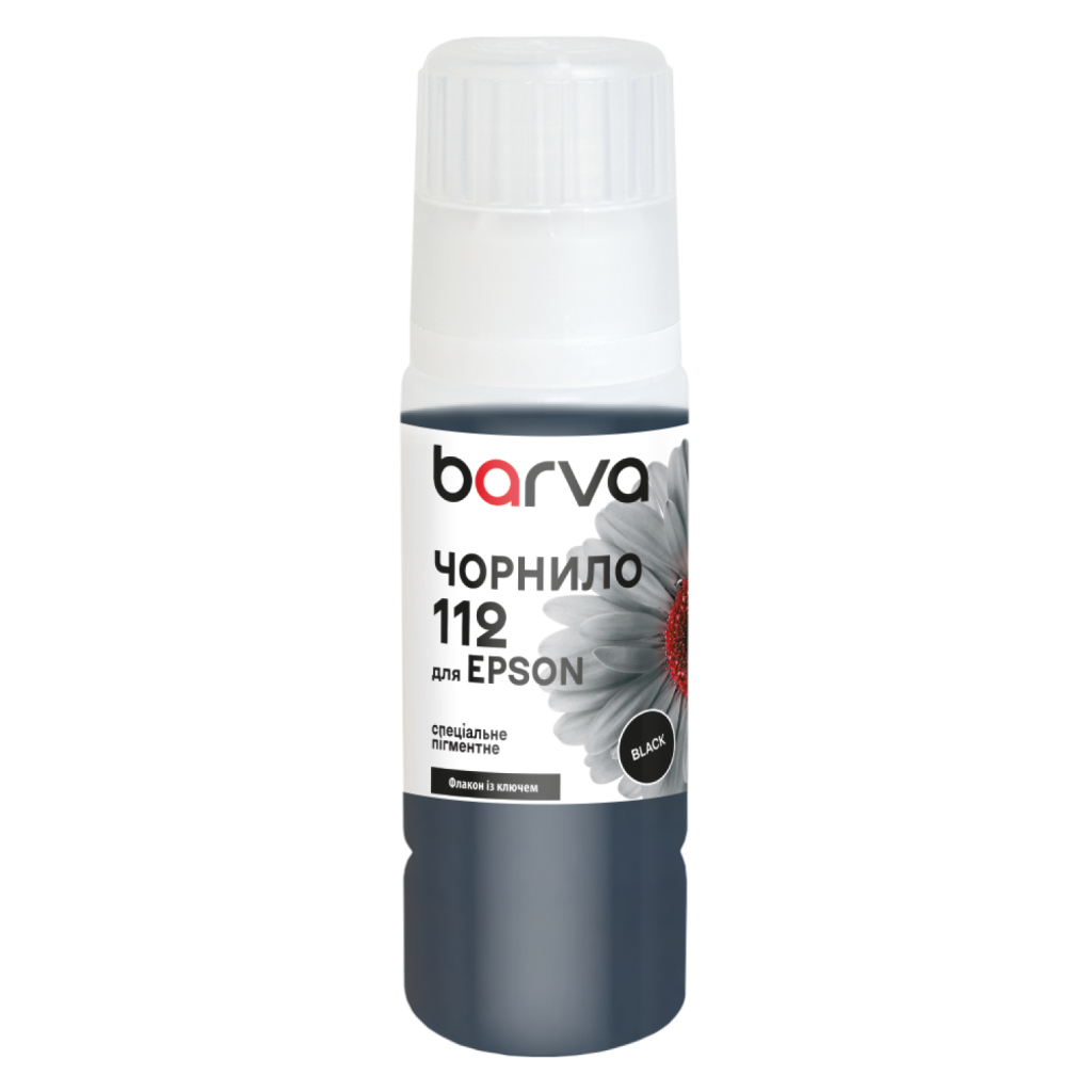 Чорнило Barva Epson 112 70 мл, special, OneKey, pigmented, black (E112-817e) - фото 1 Чорнило Barva Epson 112 70 мл, special, OneKey, pigmented, black (E112-817e) - фото 1