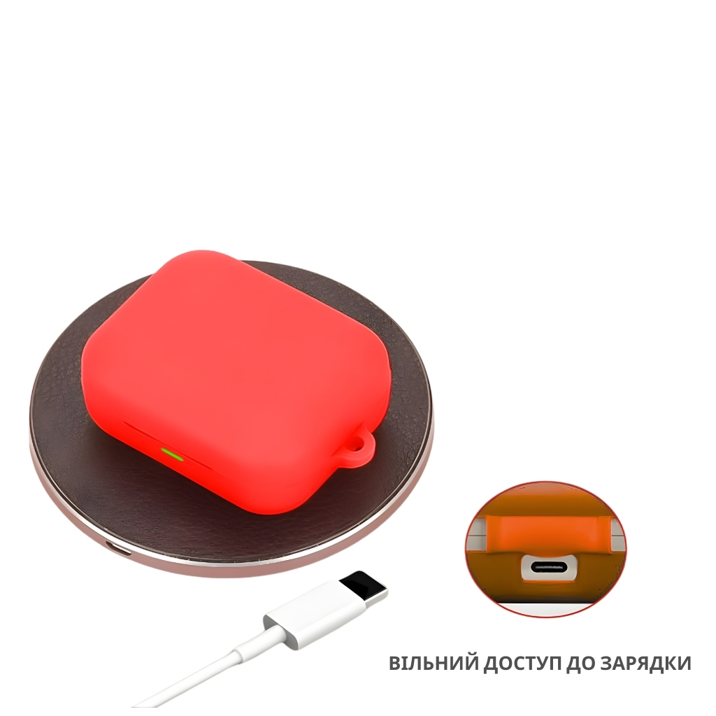 Чохол для навушників BeCover для Realme Buds Air 7 Pro Red (714816) - фото 4 Чохол для навушників BeCover для Realme Buds Air 7 Pro Red (714816) - фото 4