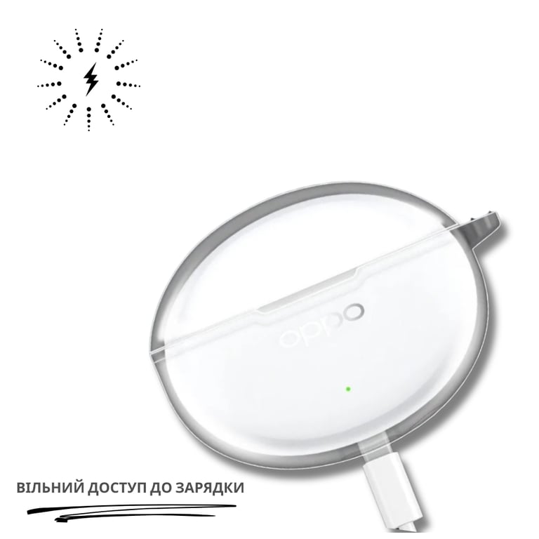 Чохол для навушників BeCover для OPPO Enco Air4 Pro (ETEA1) Transparent (714836) - фото 4
