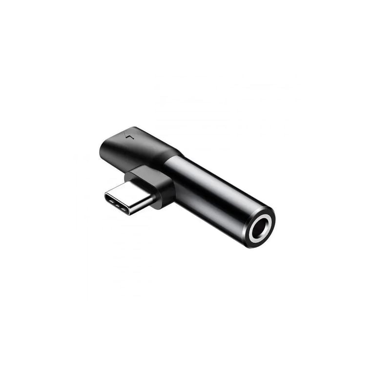 Перехідник USB-C M to USB-C F + 3.5mm F black Baseus (CATL41-01) - фото 1
