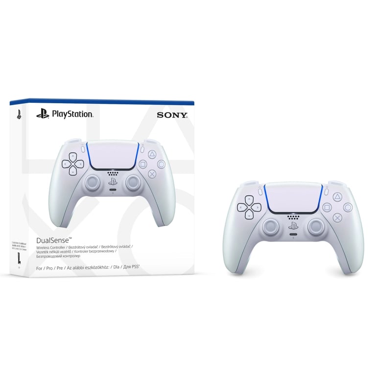 Геймпад Sony Playstation DualSense Bluetooth PS5 Chrome Pearl (1000050600) - фото 4