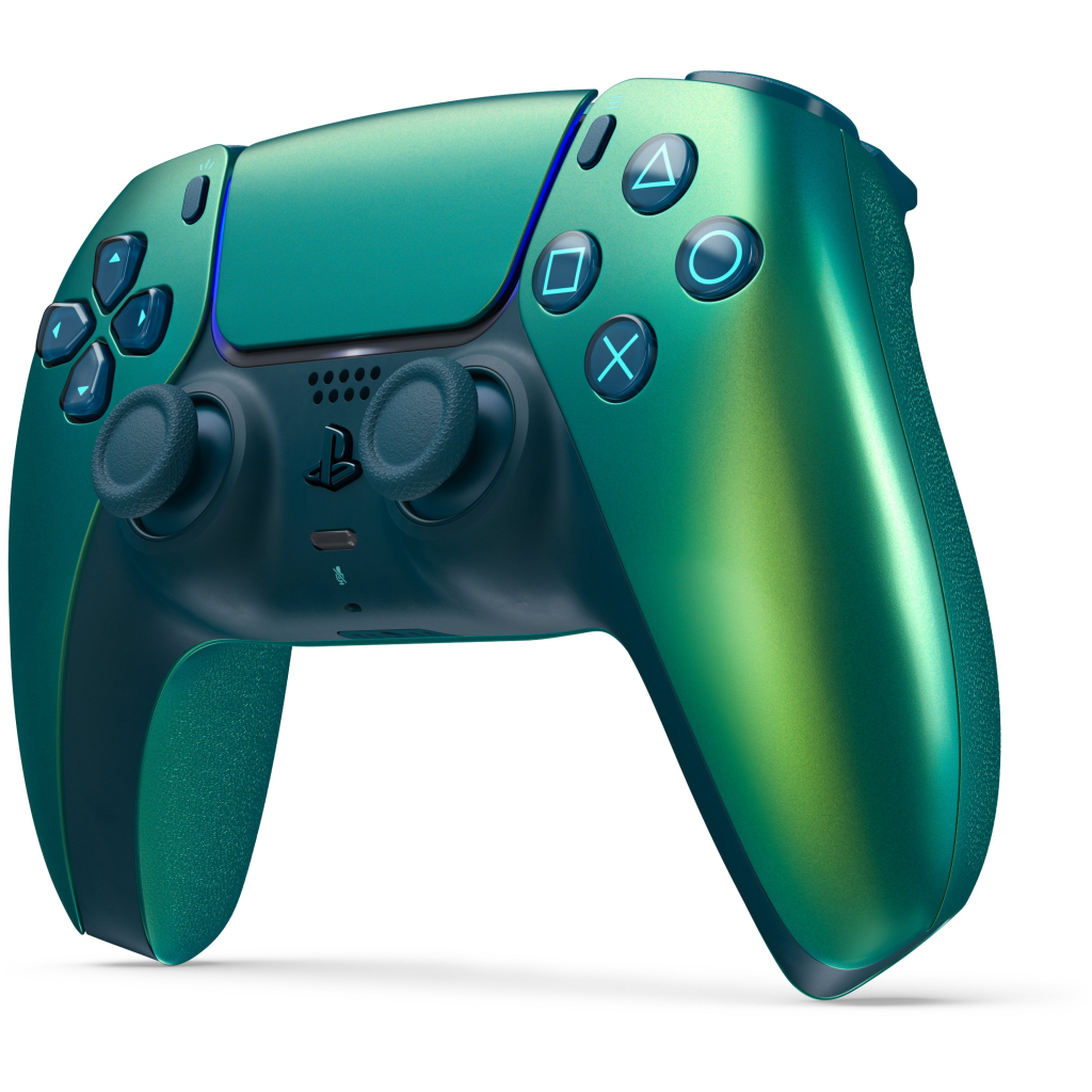 Геймпад Sony Playstation DualSense Bluetooth PS5 Chrome Teal (1000050603) - фото 2 Геймпад Sony Playstation DualSense Bluetooth PS5 Chrome Teal (1000050603) - фото 2