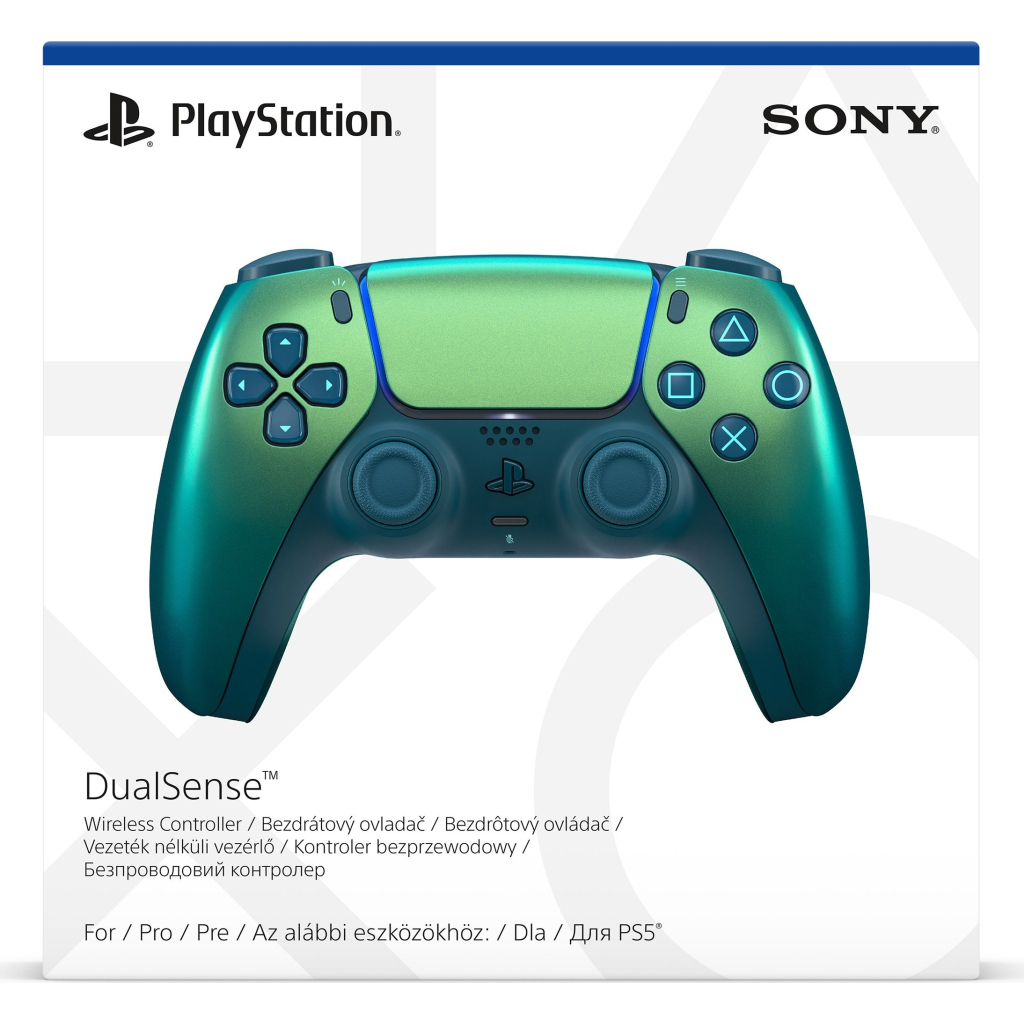 Геймпад Sony Playstation DualSense Bluetooth PS5 Chrome Teal (1000050603) - фото 4 Геймпад Sony Playstation DualSense Bluetooth PS5 Chrome Teal (1000050603) - фото 4