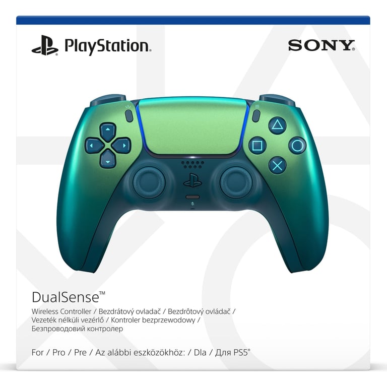 Геймпад Sony Playstation DualSense Bluetooth PS5 Chrome Teal (1000050603) - фото 4