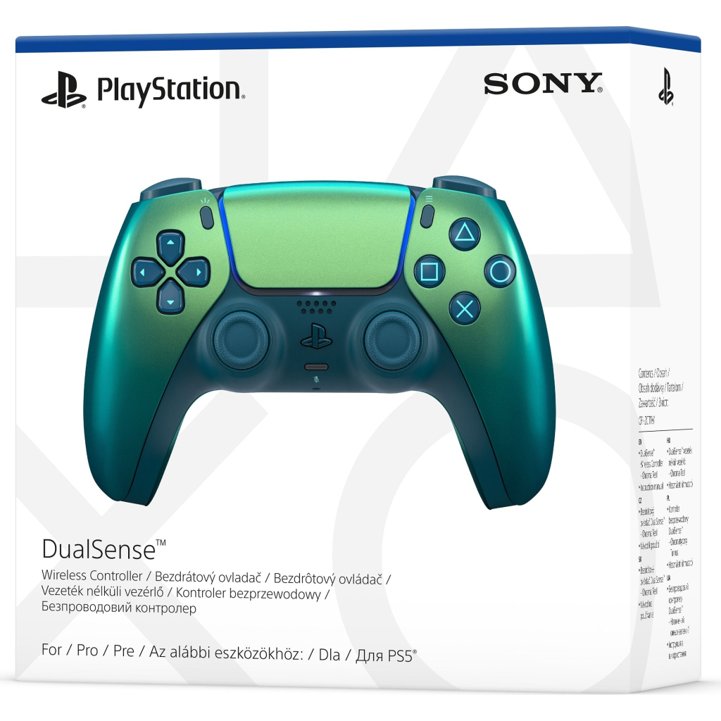 Геймпад Sony Playstation DualSense Bluetooth PS5 Chrome Teal (1000050603) - фото 5 Геймпад Sony Playstation DualSense Bluetooth PS5 Chrome Teal (1000050603) - фото 5