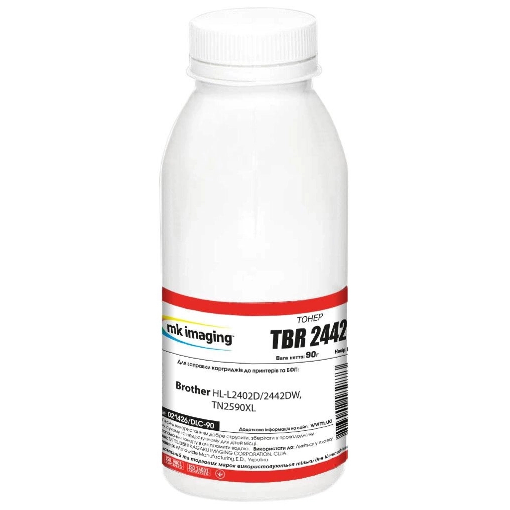 Тонер Brother HL-L2402D/2442DW, TN2590XL 90г Black Mitsubishi (021426/DLC-90) - фото 1