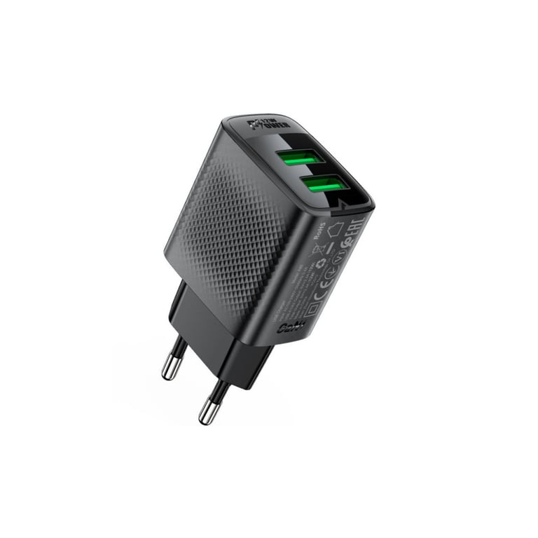 Зарядний пристрій Acefast 2xUSB 12W A86 black (6974316283270) - фото 3