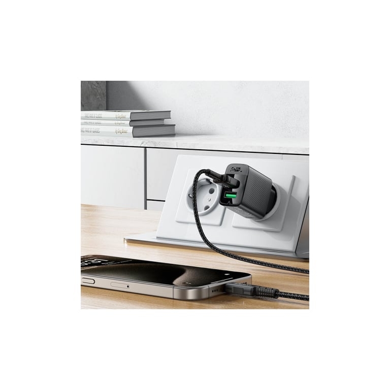 Зарядний пристрій Acefast 2xUSB 12W A86 black (6974316283270) - фото 7