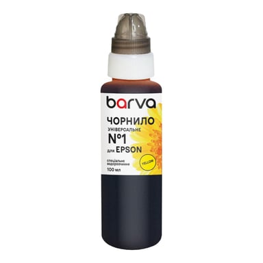 Чорнило Barva Epson 1 100 мл, universal, yellow (EU1-450e) - фото 1