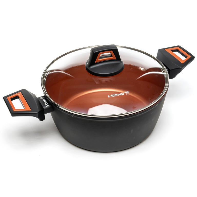 Каструля Hölmer кована з кришкою CR-1325-SBMCL Carrot 2,5 л (CR-1325-SBMCL Carrot) - фото 3