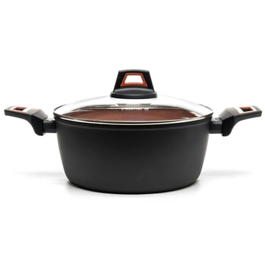Каструля Hölmer кована з кришкою CR-1342-SBMCL Carrot 4,2 л (CR-1342-SBMCL Carrot) - фото 1