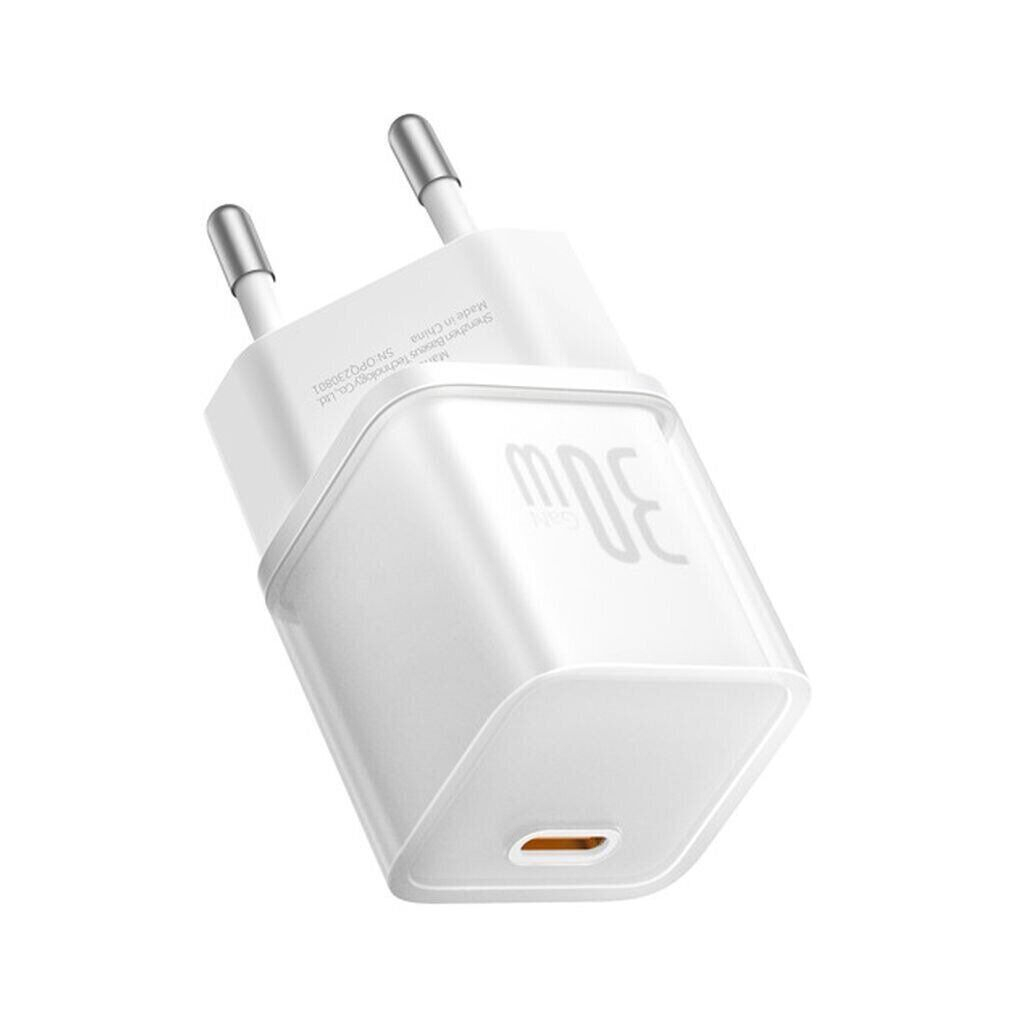 Зарядний пристрій Baseus 1xUSB-C 30W GaN5S white (P10162504213-00) - фото 3 Зарядний пристрій Baseus 1xUSB-C 30W GaN5S white (P10162504213-00) - фото 3