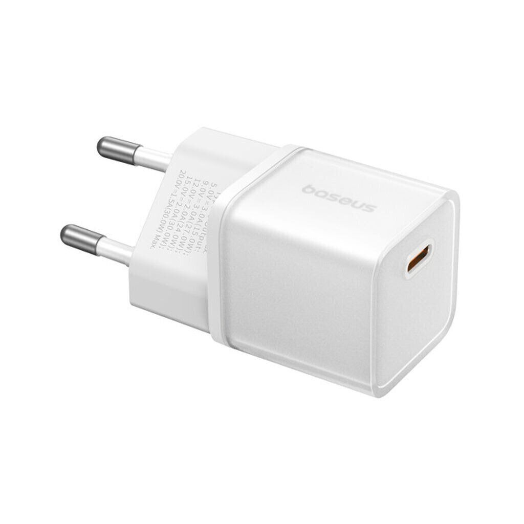Зарядний пристрій Baseus 1xUSB-C 30W GaN5S white (P10162504213-00) - фото 4 Зарядний пристрій Baseus 1xUSB-C 30W GaN5S white (P10162504213-00) - фото 4