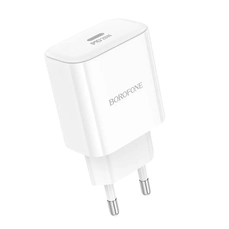 Зарядний пристрій BOROFONE 1xUSB-C PD20W BA81A white (6941991108181) - фото 2