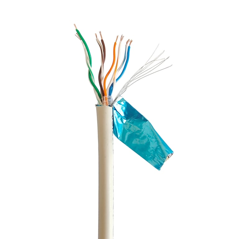 Кабель мережевий Cablexpert FTP 100м, cat 5e, CCA, AWG24, Patchkabel (FPC-5004E-L/100) - фото 1