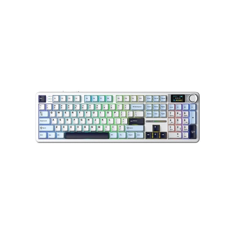 Клавіатура Aula F108 Pro Reaper Switch USB/Bluetooth/2.4G White (6978080501318) - фото 1