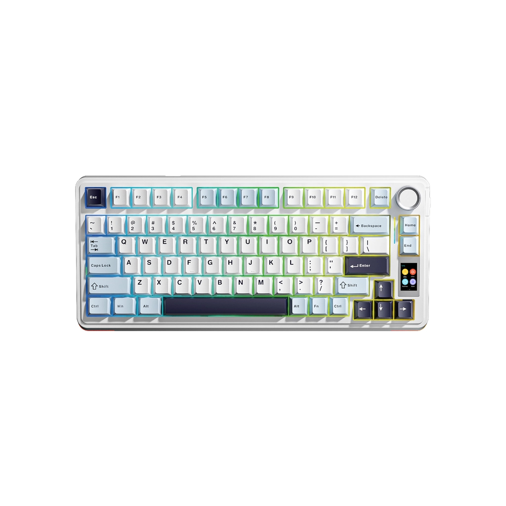 Клавіатура Aula S75 Pro Star Vector Switch Wireless/Bluetooth/USB UA White (6978080502148) - фото 1