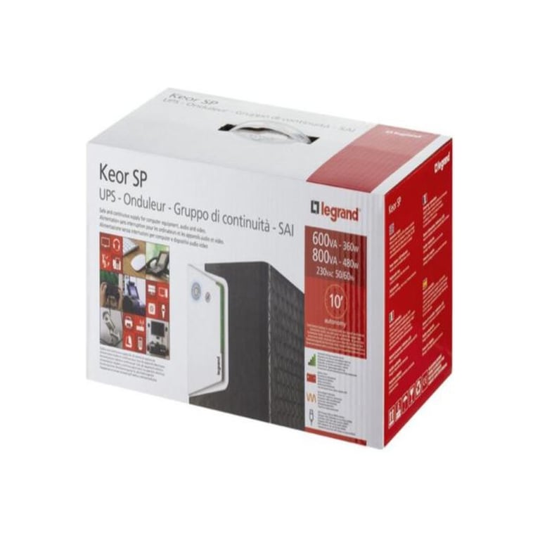 Пристрій безперебійного живлення Legrand Keor SP 1000VA 600W IEC+ Schuko (310187) - фото 5