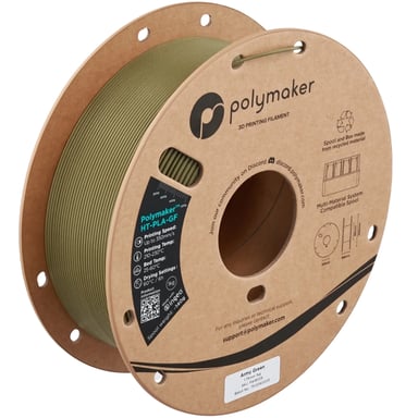 Пластик для 3D-принтера Polymaker HT-PLA-GF 1,75mm 1kg ARMY GREEN (PA18005) - фото 1
