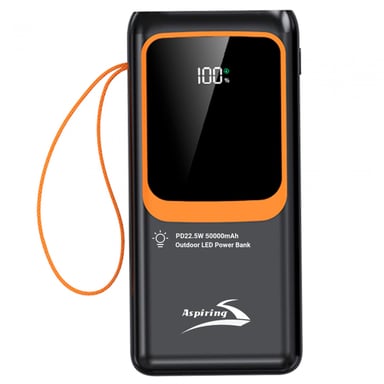 Батарея універсальна Aspiring Light 50 50000mAh PD/22.5W (PB-L50) - фото 1