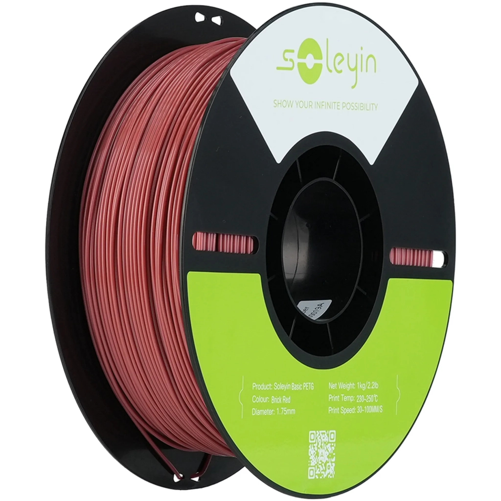 Пластик для 3D-принтера Creality Soleyin PETG 1.75мм, 1кг, Red Brick (3301030159) - фото 1 Пластик для 3D-принтера Creality Soleyin PETG 1.75мм, 1кг, Red Brick (3301030159) - фото 1