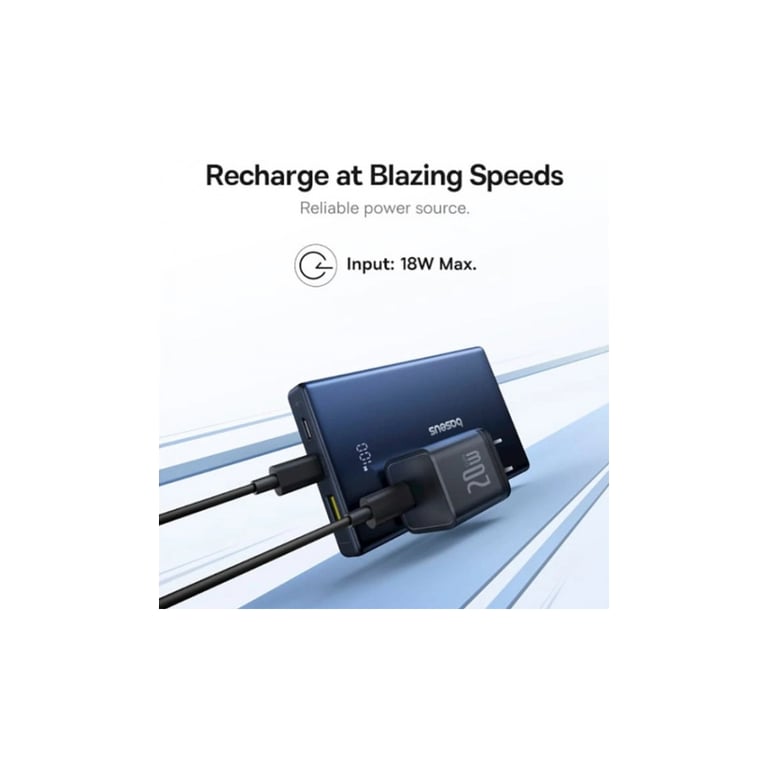Батарея універсальна Baseus 10000mAh PicoGo 20W PD, QC, USB-A, 2*USB-C, Black (P10076801123-00) - фото 8