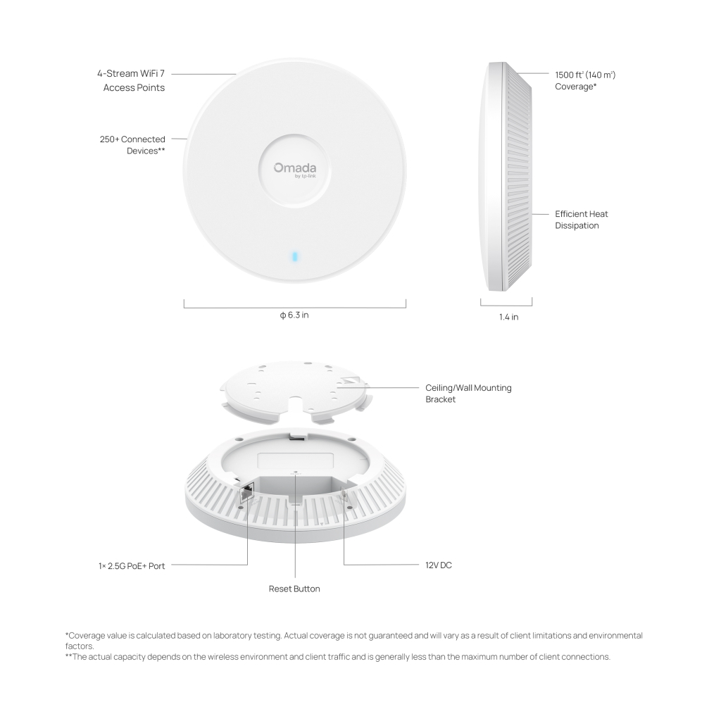 Точка доступу Wi-Fi TP-Link EAP720 - фото 8 Точка доступу Wi-Fi TP-Link EAP720 - фото 8