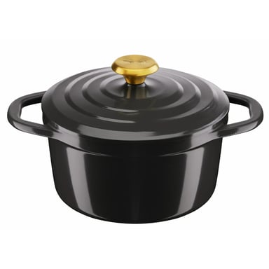 Каструля Tefal Air, з кришкою, 3.1л, алюміній, чорний (E2554404) - фото 1