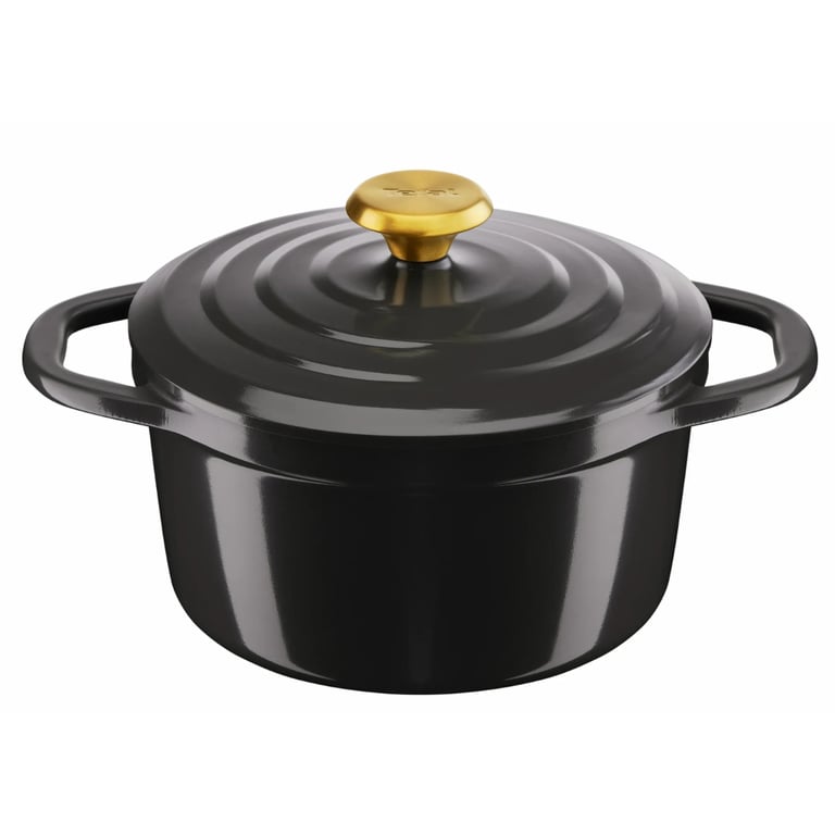 Каструля Tefal Air, з кришкою, 3.1л, алюміній, чорний (E2554404) - фото 1