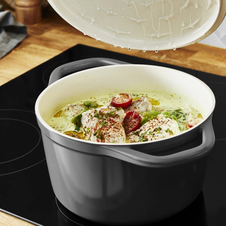 Каструля Tefal Air, з кришкою, 3.1л, алюміній, чорний (E2554404) - фото 3