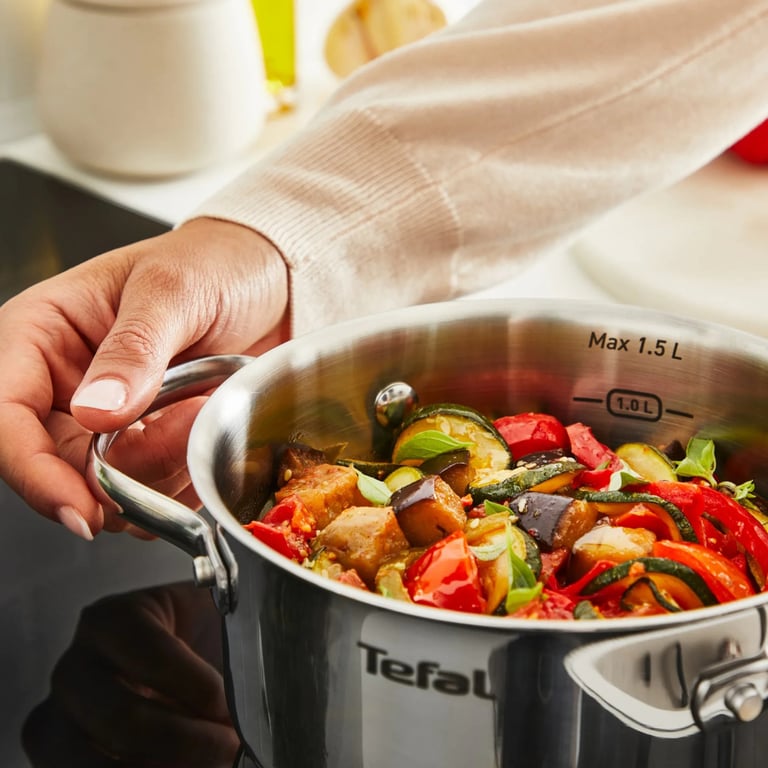 Каструля Tefal Minis, з кришкою,1.5 л, нержавіюча сталь, скло (H8744255) - фото 4