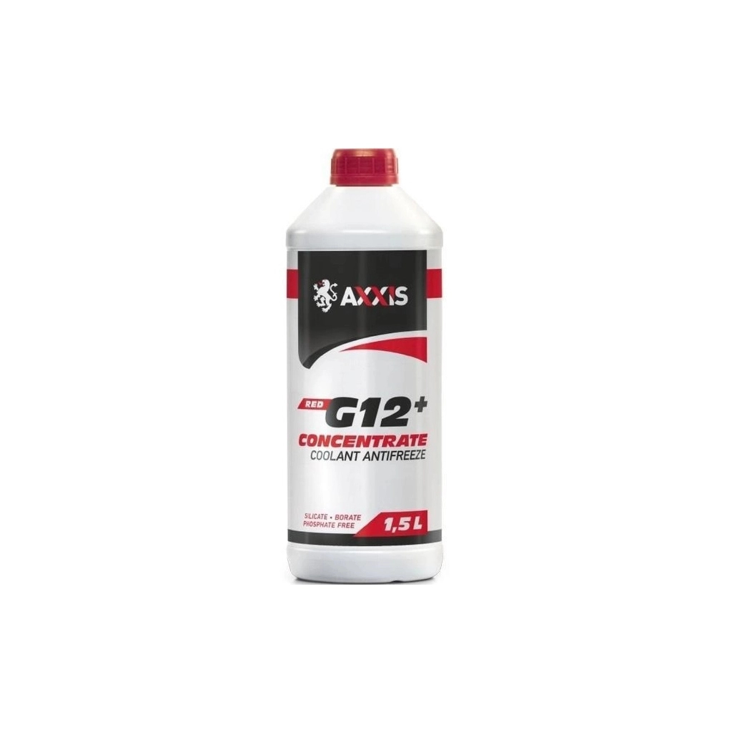 Антифриз AXXIS RED концентрат G12+ (-80C) 1,5л (AX-2085) - фото 1