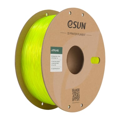 Пластик для 3D-принтера eSUN TPU HIGH SPEED 1,75mm 1kg FLUORES YELLOW (TPU-HS175F-Y1P1) - фото 1