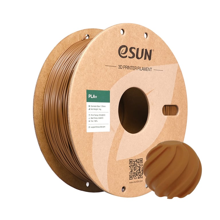 Пластик для 3D-принтера eSUN PLA+ P1.75мм, 1кг, brown (PLA+P175C1)
