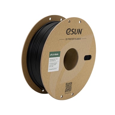 Пластик для 3D-принтера eSUN ePLA-Matte, 1,75мм, 1кг, deep black (ePLA-Matte-P175DB1) - фото 1