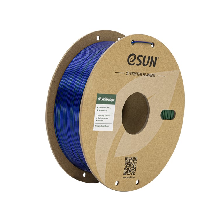 Пластик для 3D-принтера eSUN ePLA-Silk Magic 1кг, 1.75мм, blue-green (ePLA-SilkMagic-P175GU1) - фото 1