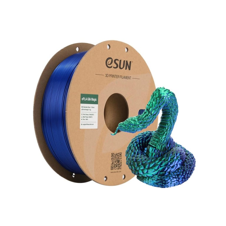 Пластик для 3D-принтера eSUN ePLA-Silk Magic 1кг, 1.75мм, blue-green (ePLA-SilkMagic-P175GU1) - фото 2