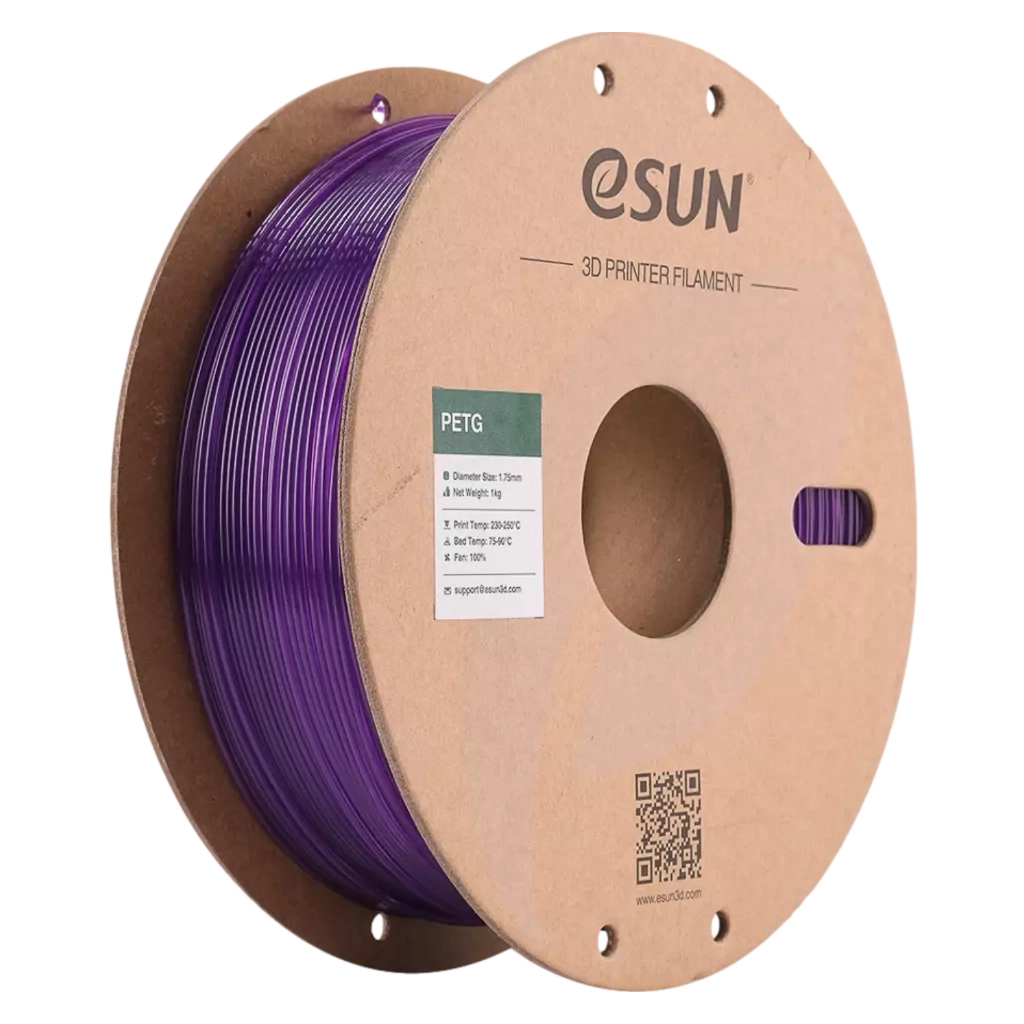 Пластик для 3D-принтера eSUN PETG Translucent 1,75mm 1kg PURPLE 1kg (PETG175T-Z1P1) - фото 1 Пластик для 3D-принтера eSUN PETG Translucent 1,75mm 1kg PURPLE 1kg (PETG175T-Z1P1) - фото 1