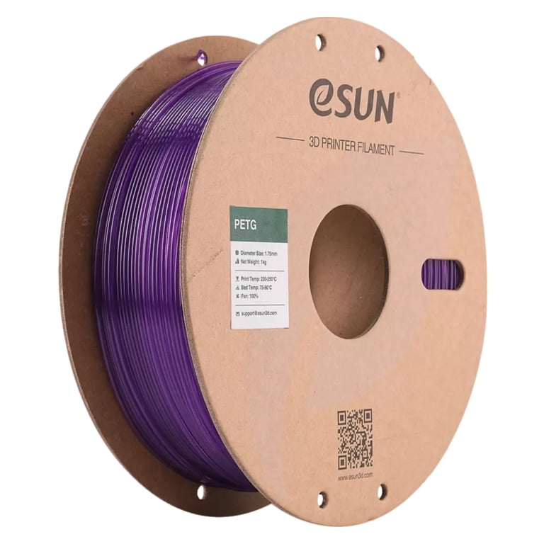 Пластик для 3D-принтера eSUN PETG Translucent 1,75mm 1kg PURPLE 1kg (PETG175T-Z1P1)