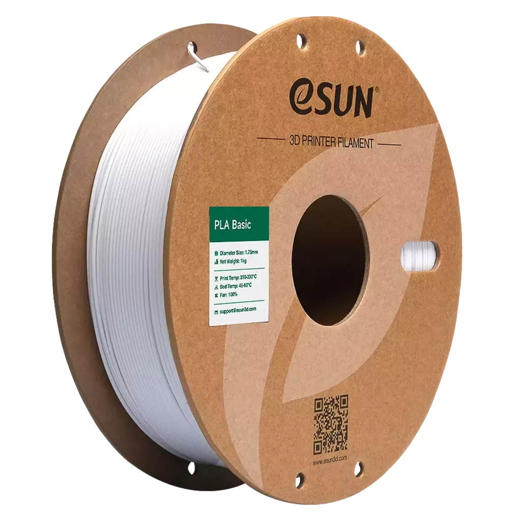 Пластик для 3D-принтера eSUN PLA BASIC 1,75mm 1kg COLD WHITE (PLA-BASIC175C-W1P1) - фото 1