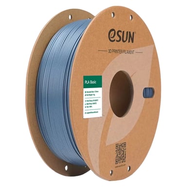 Пластик для 3D-принтера eSUN PLA BASIC 1,75mm 1kg GREY (PLA-BASIC175H1P1) - фото 1