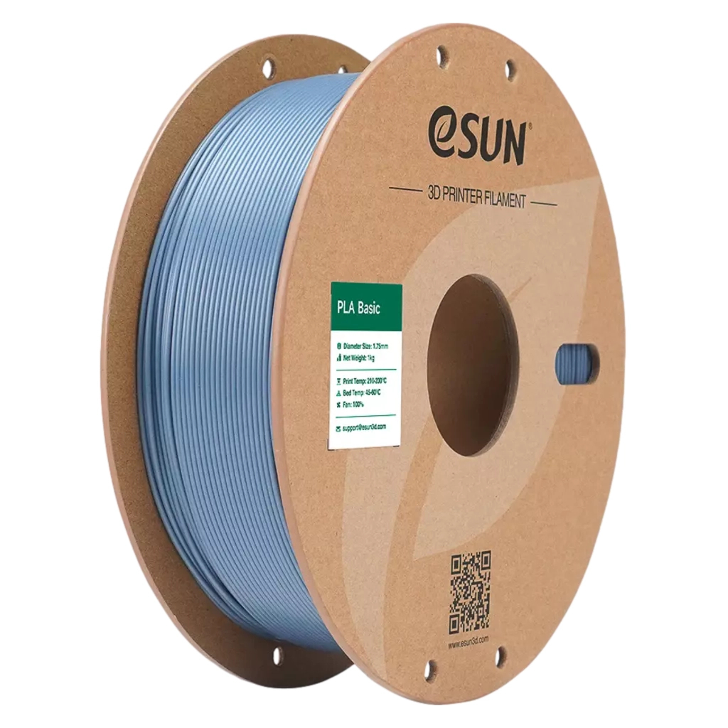 Пластик для 3D-принтера eSUN PLA BASIC 1,75mm 1kg LIGHT GREY (PLA-BASIC175Q-H1P1) - фото 1 Пластик для 3D-принтера eSUN PLA BASIC 1,75mm 1kg LIGHT GREY (PLA-BASIC175Q-H1P1) - фото 1