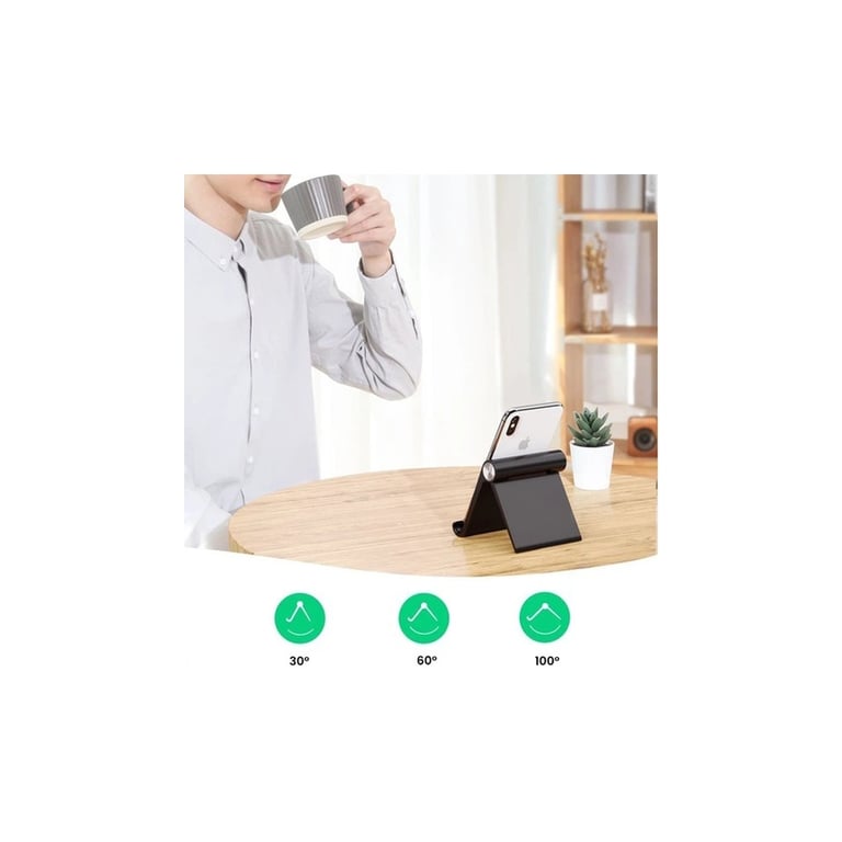 Підставка до планшета та телефона LP115 Multi-Angle Adjustable Portable Stand for iPad Black Ugreen (50748) - фото 3
